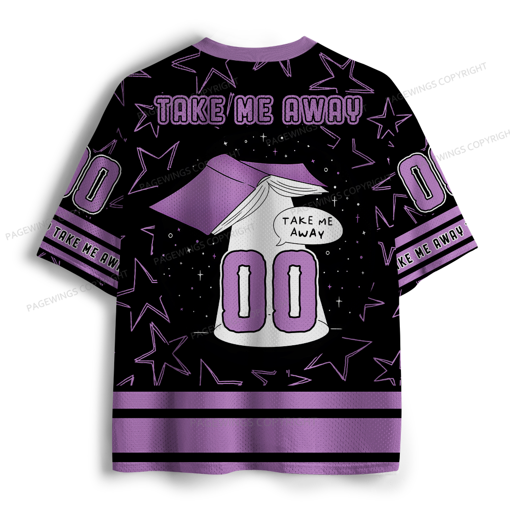 Pagewings Wake Up And Read Unisex Mesh Jersey