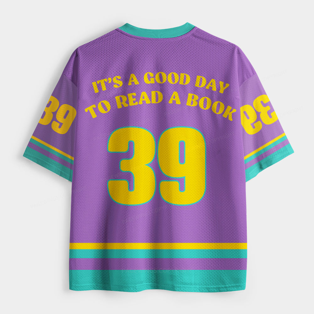 Pagewings  It’s A Good Day To Read A Book Unisex Mesh Jersey