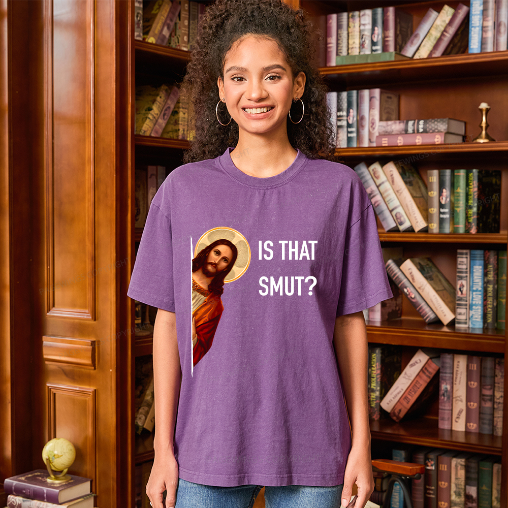 Pagewings Is That Smut Unisex Washed T-shirt