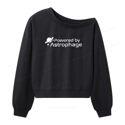 Pagewings Powered by Astrophage Women Off Shoulder Sweatshirt
