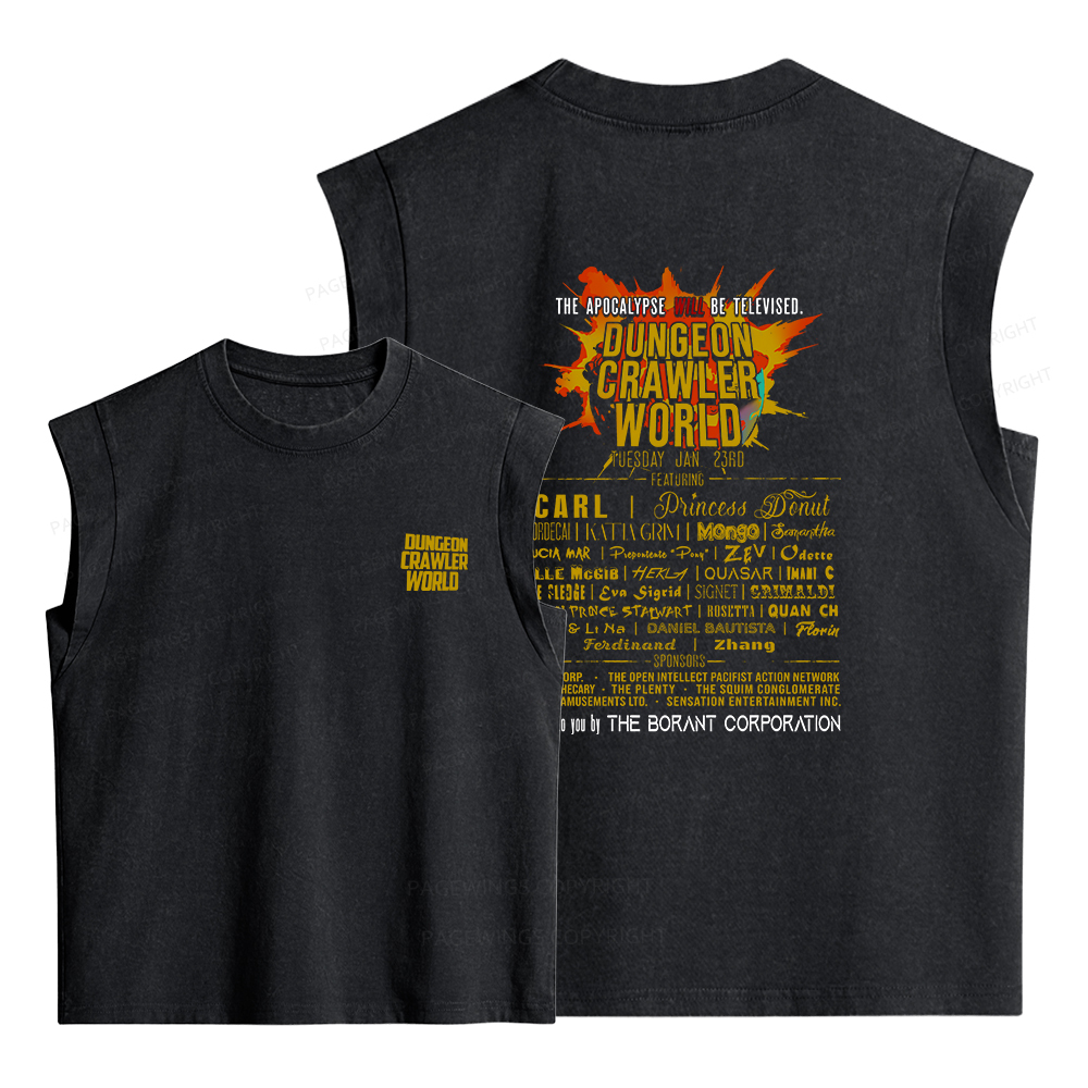 Pagewings Fuel Your Imagination With Sci-Fi World Tour Women's Washed Tank Top