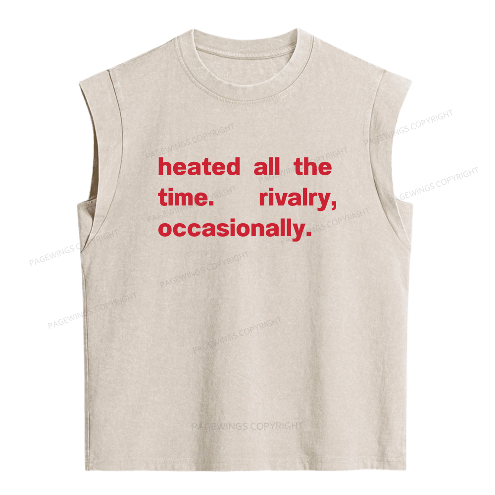 Pagewings The Time Rivalry Occasionally Women's Washed Tank Top