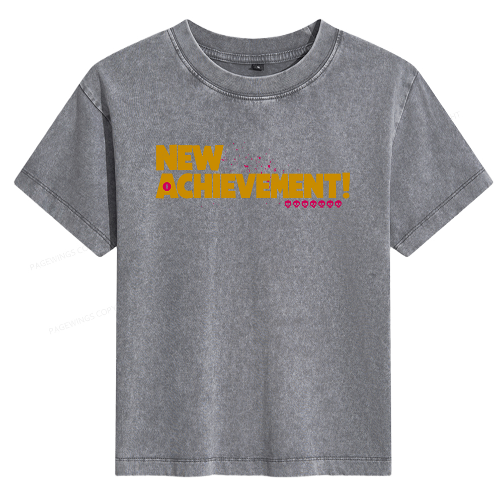 Pagewings New Achievement Women's Washed T-shirt