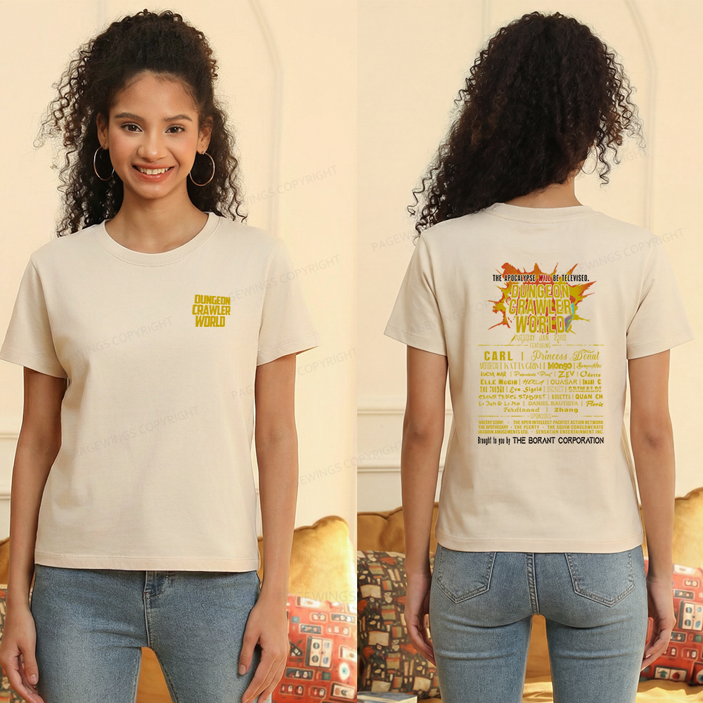 Pagewings Fuel Your Imagination With Sci-Fi World Tour Women's Washed T-shirt