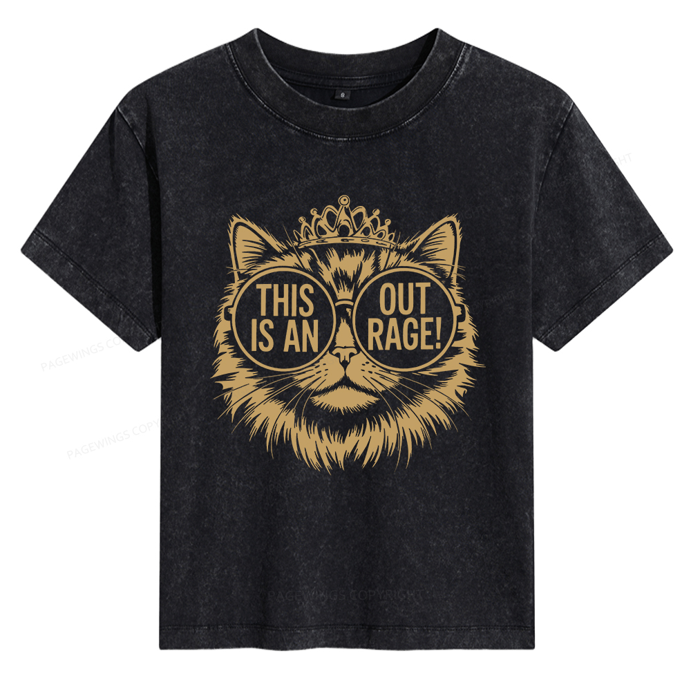 Pagewings This Is An Outrage Women's Washed T-shirt