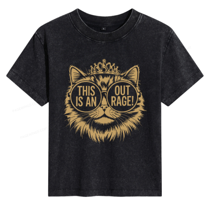 Pagewings This Is An Outrage Women's Washed T-shirt