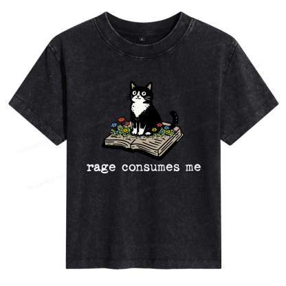 Pagewings Rage Consumes Me Women's Washed T-shirt