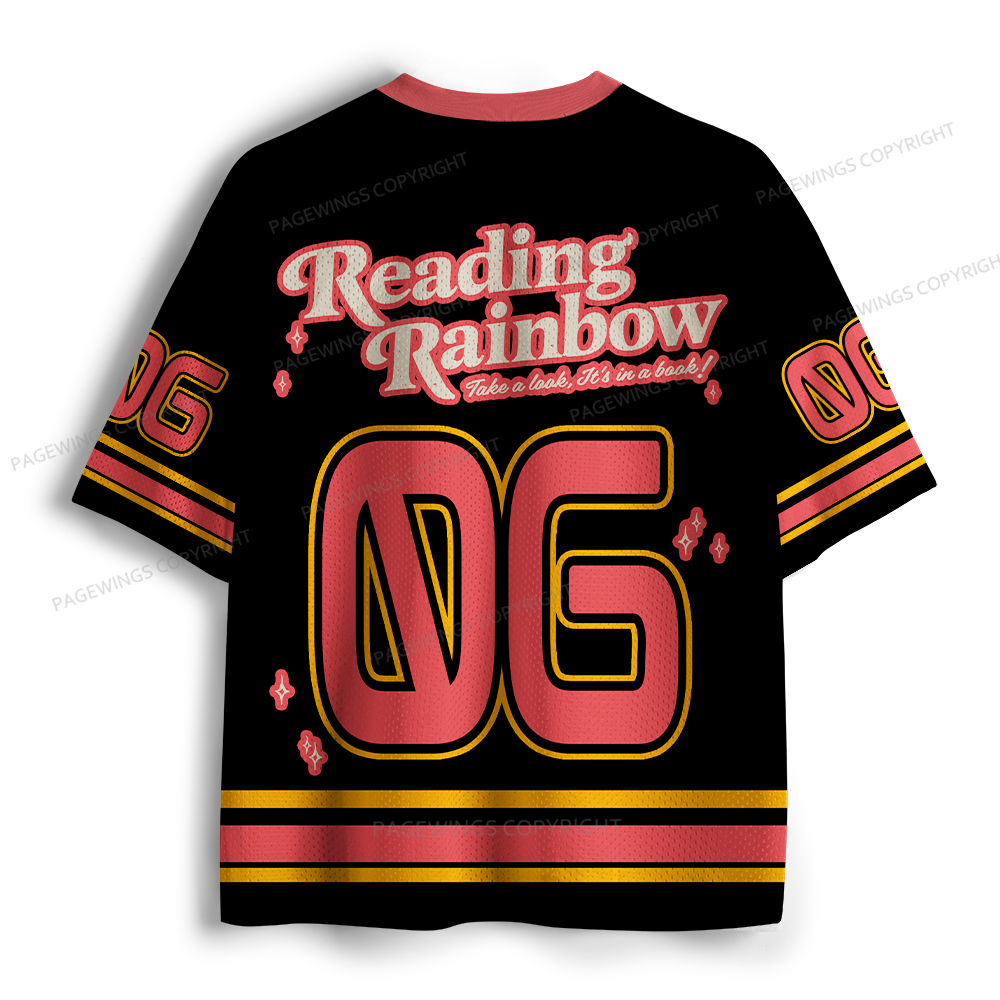 Pagewings Take A Look It’s In A Book  Unisex Mesh Jersey