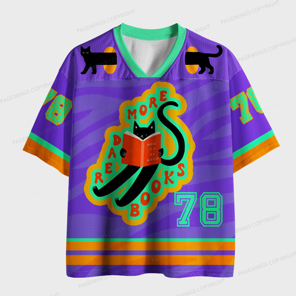 Pagewings Read More Books Unisex Mesh Jersey