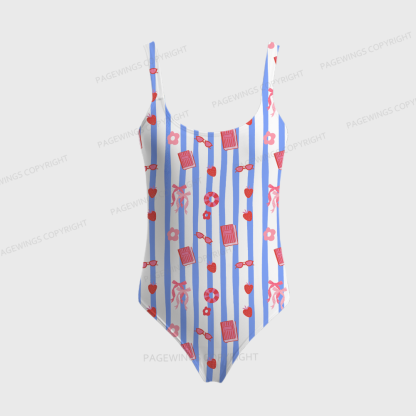 Pagewings Bookish Summer One-Piece Swimsuit 