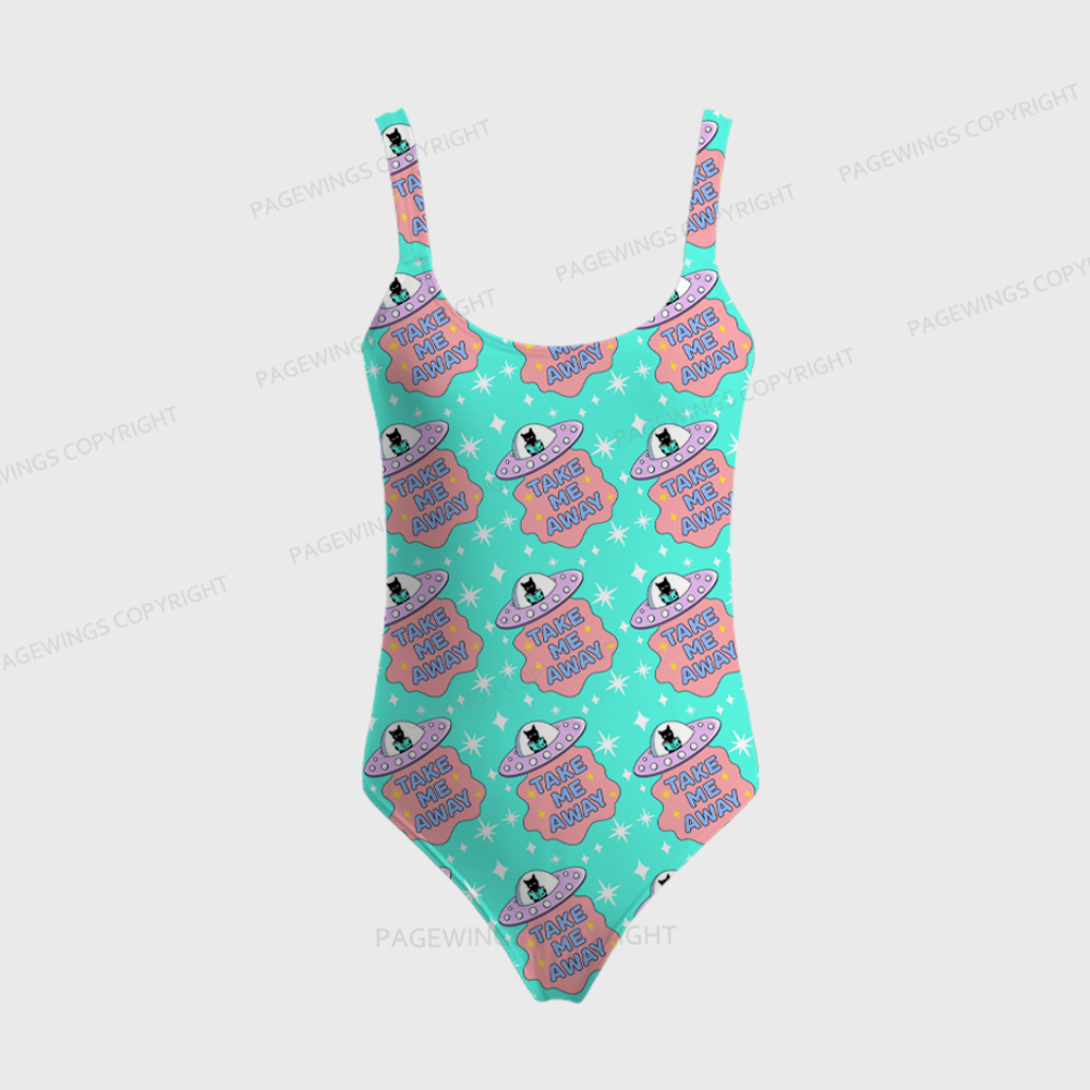 Pagewings Take Me Away One-Piece Swimsuit 