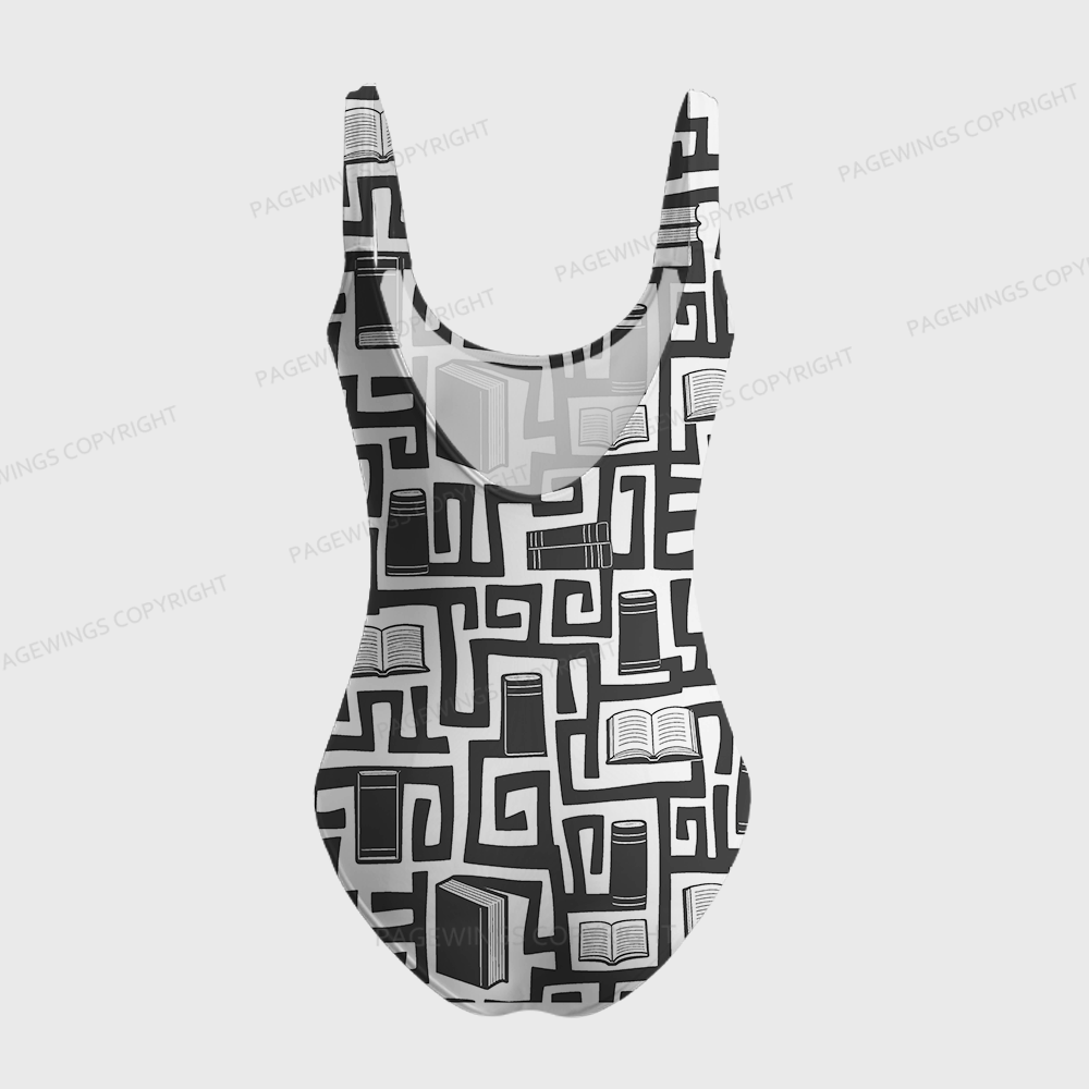 Pagewings Books Are My Jam One-Piece Swimsuit 