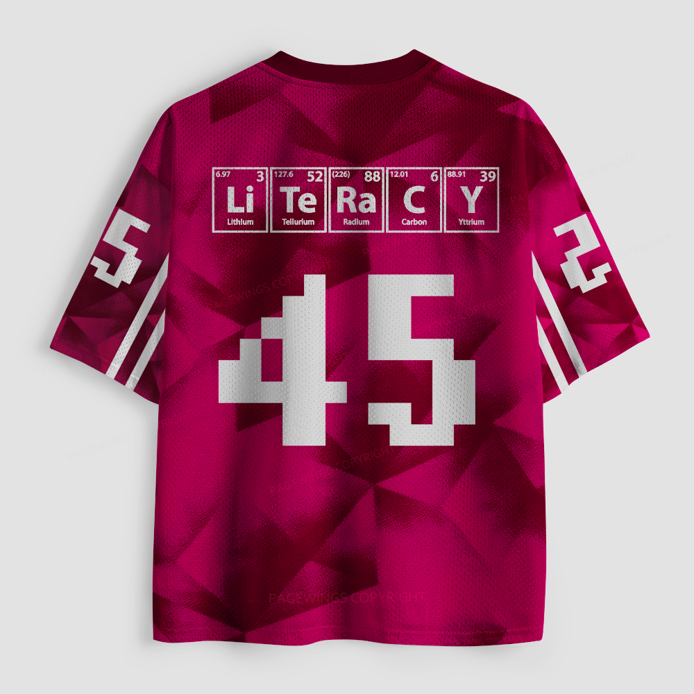 Pagewings Literacy Unisex Mesh Jersey