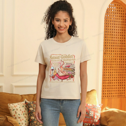 Pagewings Smut Goblin Dark Romance Bookish Women's Washed T-shirt