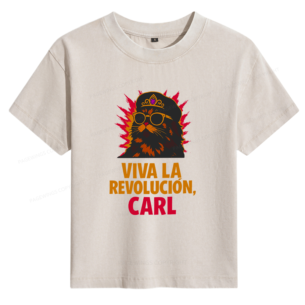 Pagewings Viva La Revolucion Women's Washed T-shirt