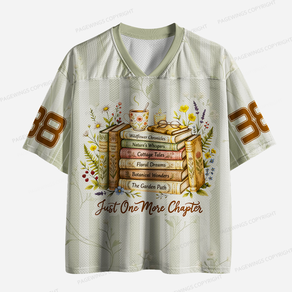 Pagewings Just One More Chapter Unisex Mesh Jersey