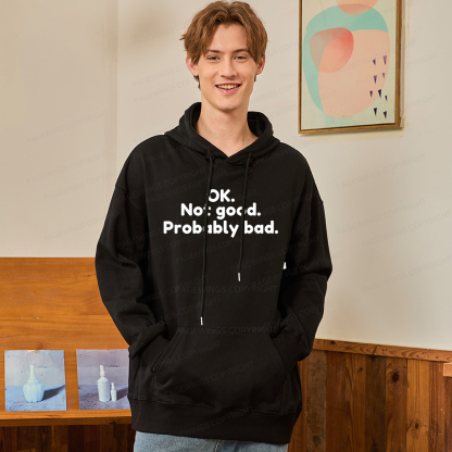 Pagewings Ok Not Good Probably Bad Unisex Classic Hoodie