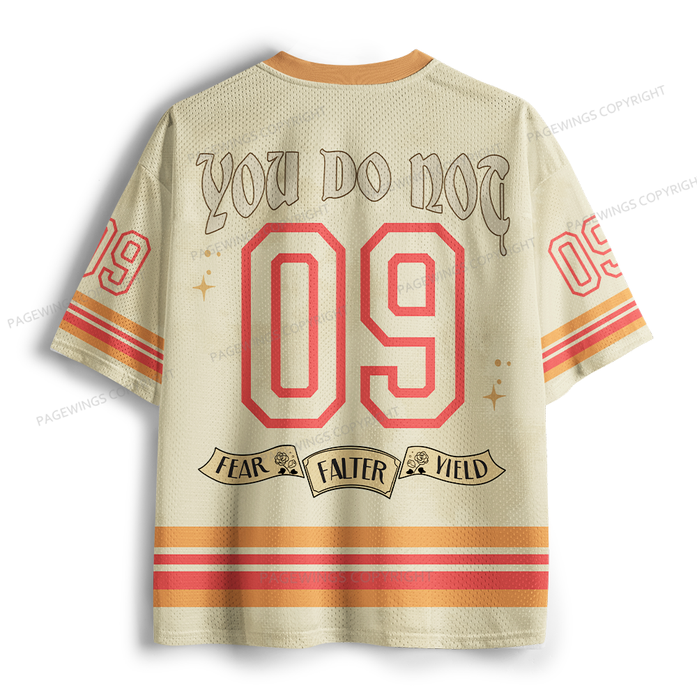 Pagewings You Do Not Fear Falter Yield Unisex Mesh Jersey