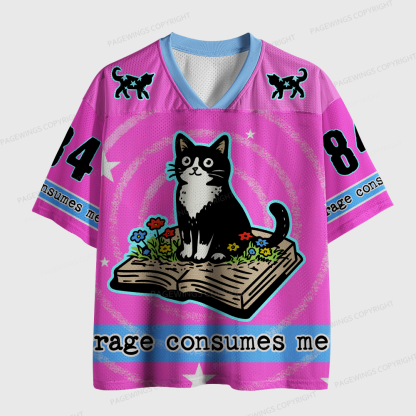 Pagewings Rage Consumes Me Unisex Mesh Jersey