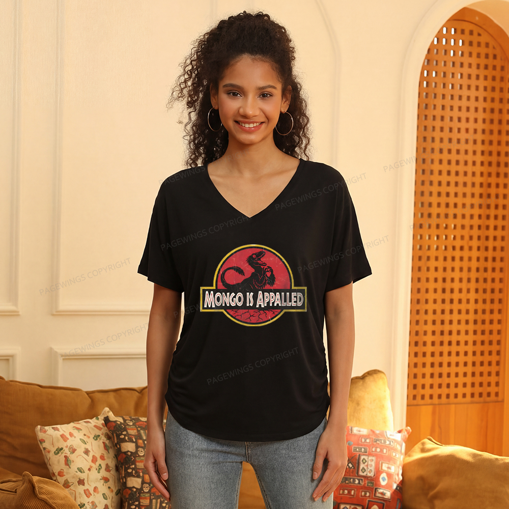 Pagewings Sci-Fi Book Lover Soft Women's Modal V-neck T-shirt