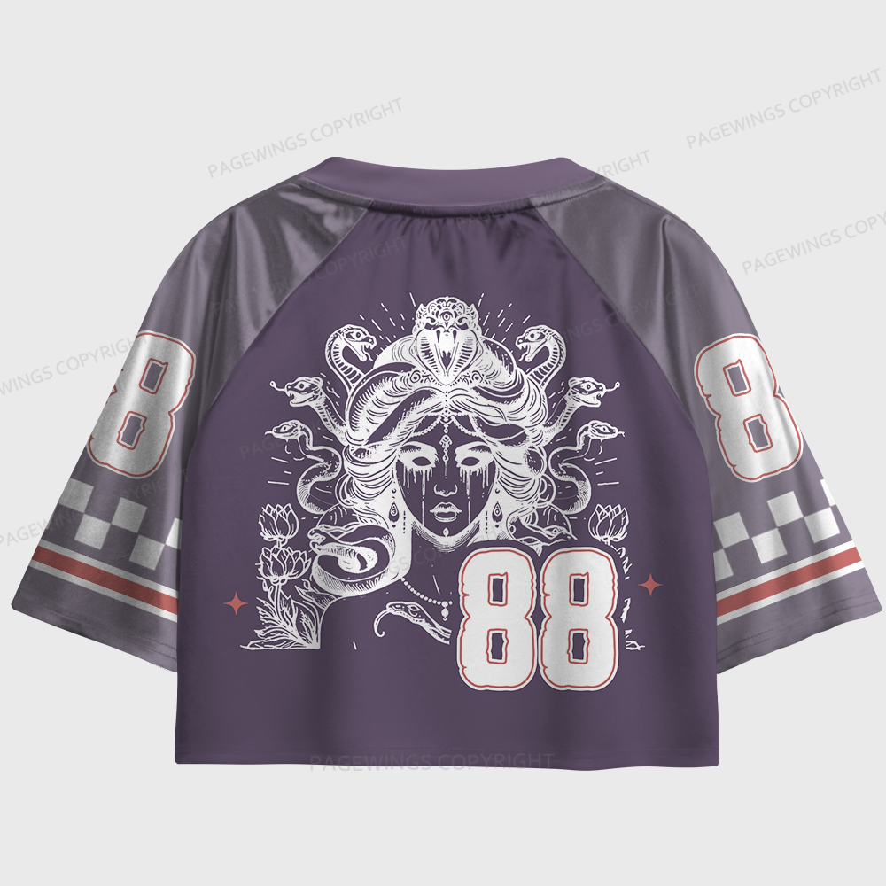 Pagewings A Well Read Woman Is A Dangerous Creature Women's Cropped Jersey