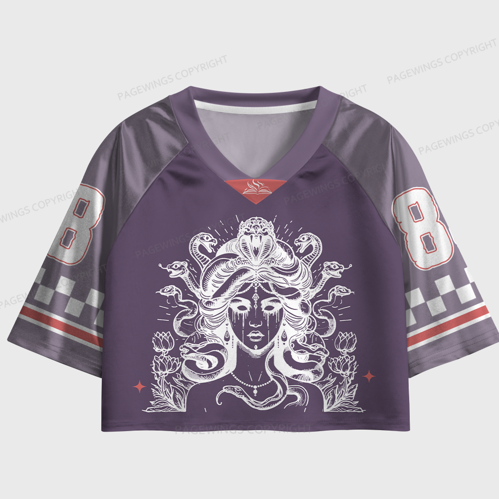 Pagewings A Well Read Woman Is A Dangerous Creature Women's Cropped Jersey