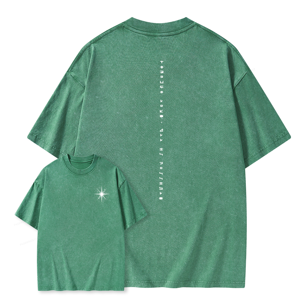 Pagewings Through Love All Is Possible Unisex Washed T-shirt
