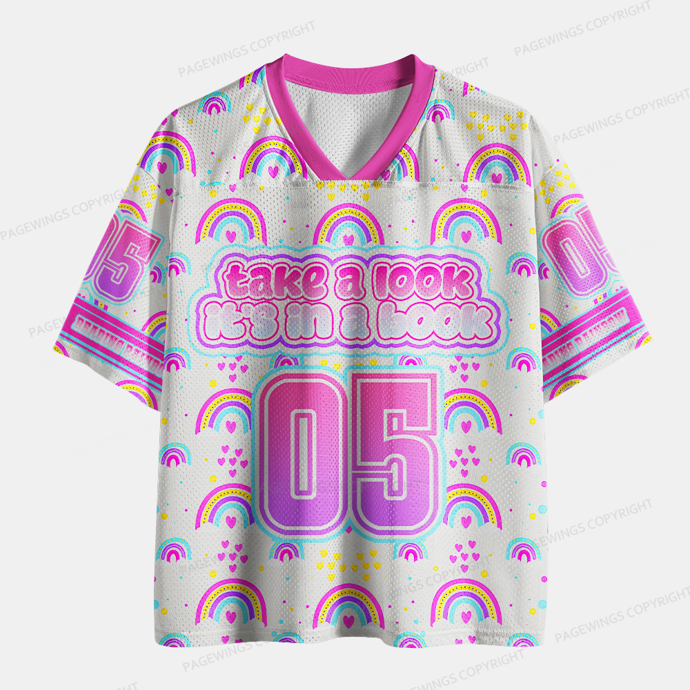 Pagewings Take A Look It’s In A Book Unisex Mesh Jersey