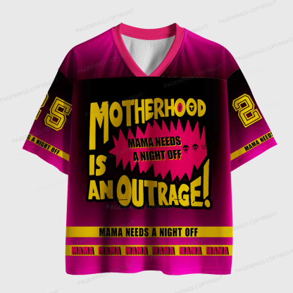Pagewings Mama Needs A Night Off Unisex Mesh Jersey