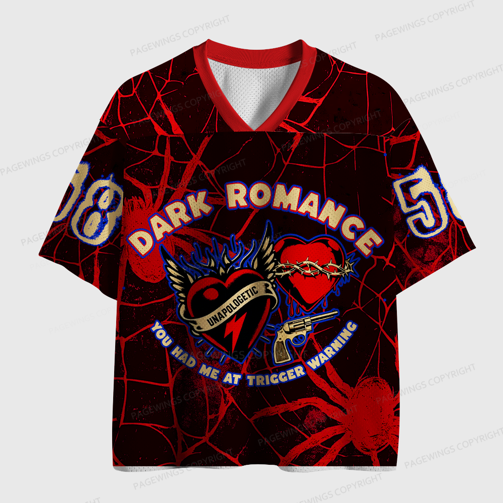 Pagewings You Had Me At Trigger Warning Unisex Mesh Jersey