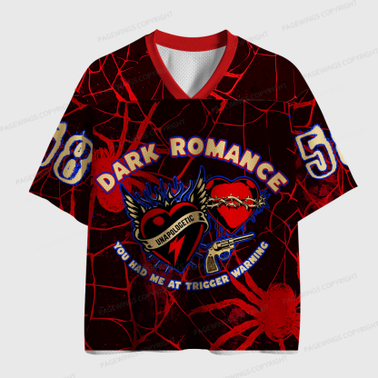 Pagewings You Had Me At Trigger Warning Unisex Mesh Jersey