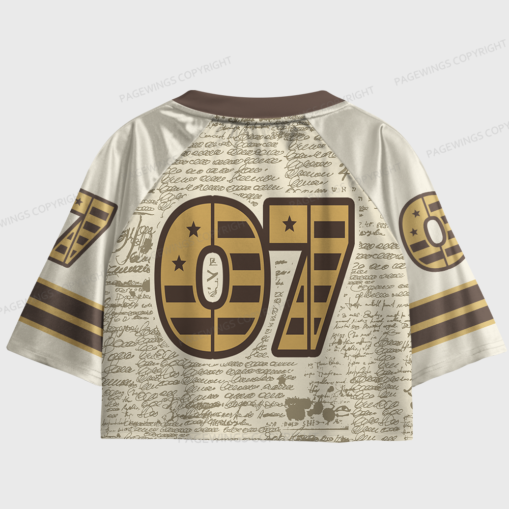 Pagewings Book Nerd Women's Cropped Jersey