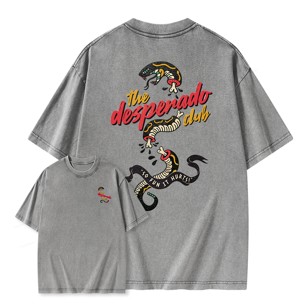 Pagewings The Desperado Club Unisex Washed T-shirt