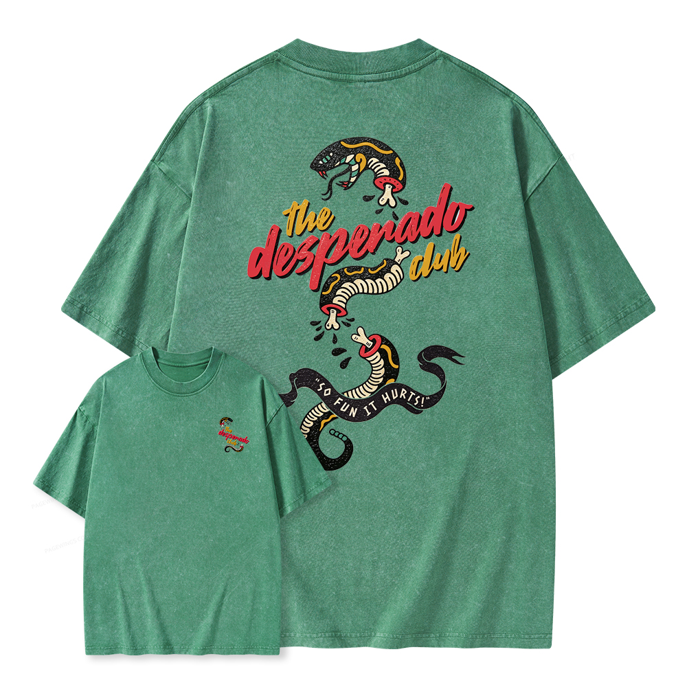 Pagewings The Desperado Club Unisex Washed T-shirt