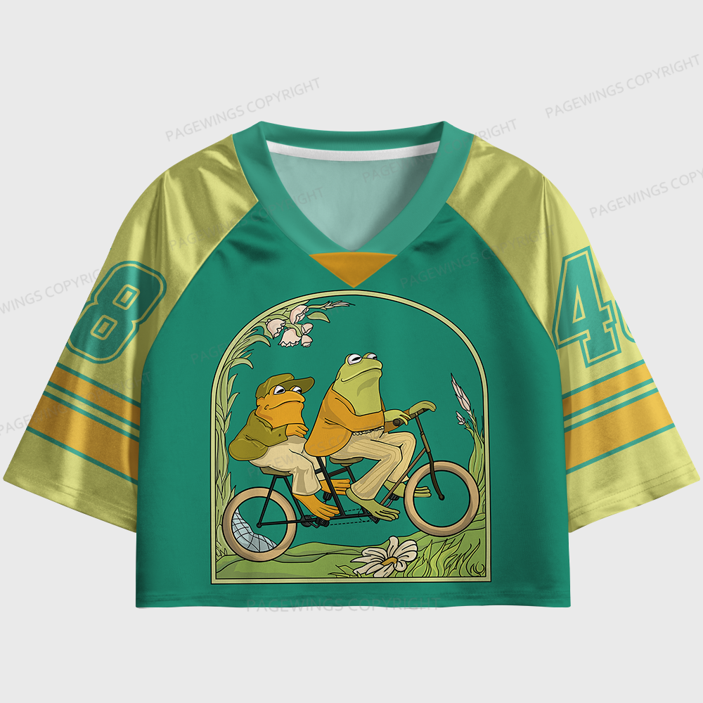 Pagewings Book Nerd Women's Cropped Jersey