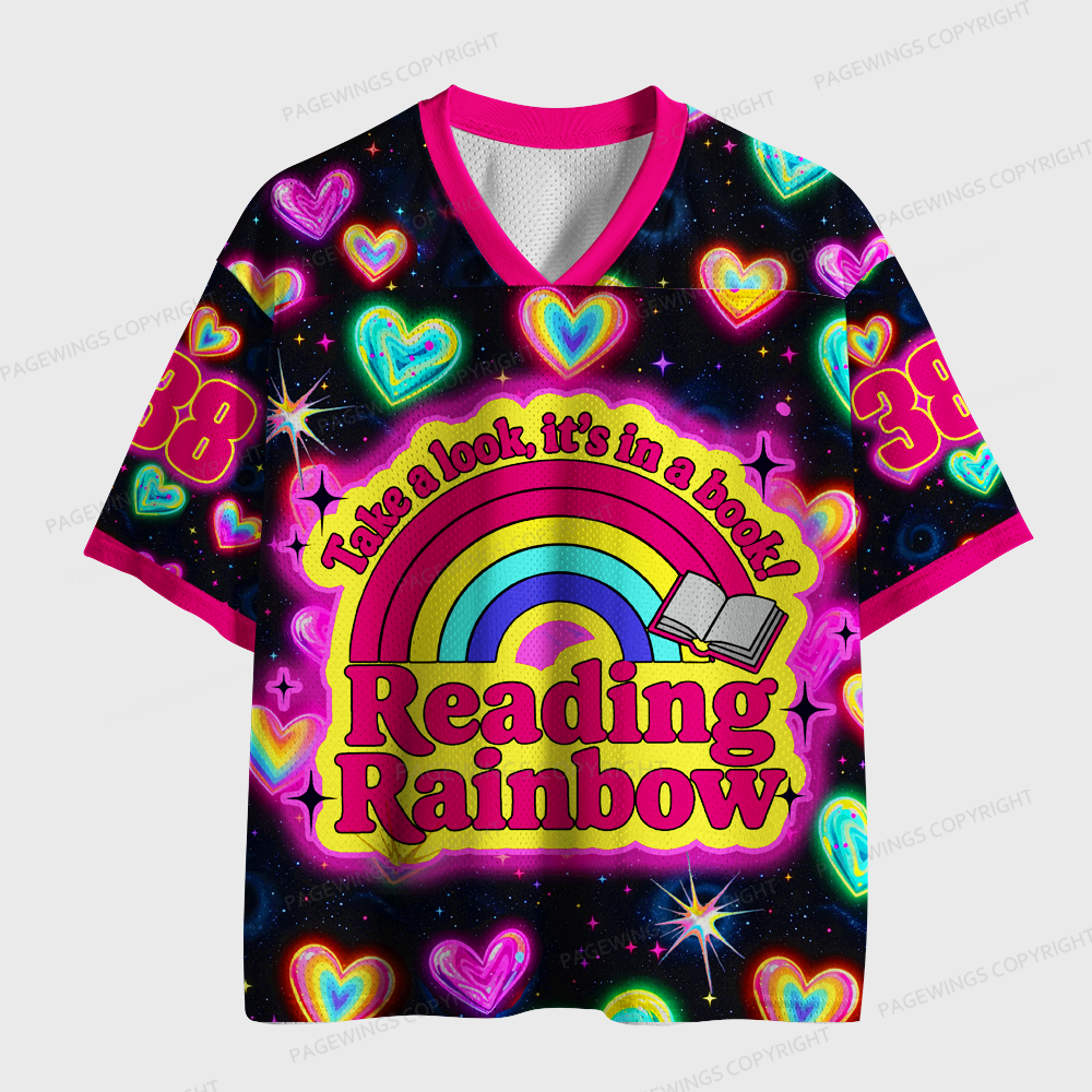 Pagewings Take A Look It's In A Book Unisex Mesh Jersey