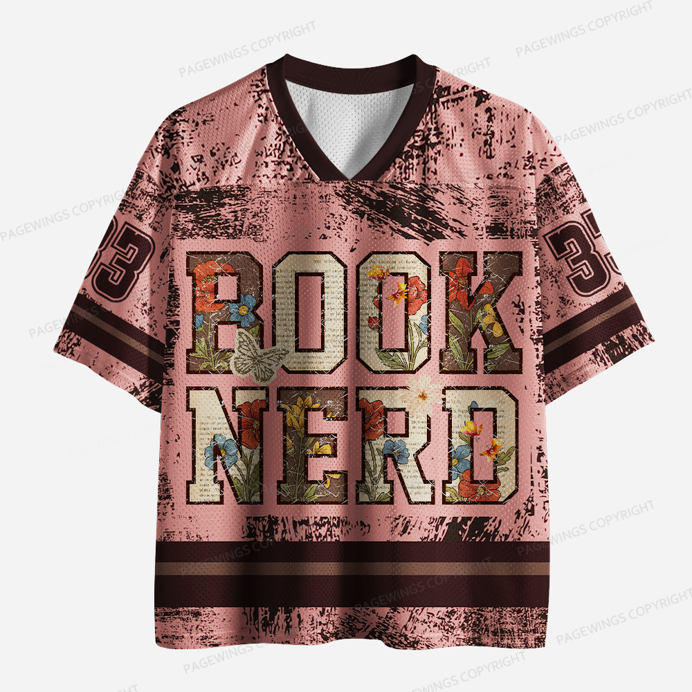 Pagewings Book Nerd Unisex Mesh Jersey