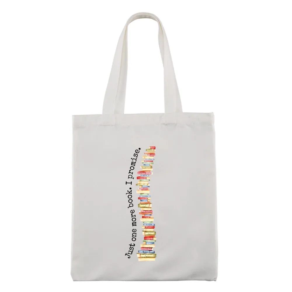 Pagewings Just One More Book I Promise Lovers Gift Tote Bag