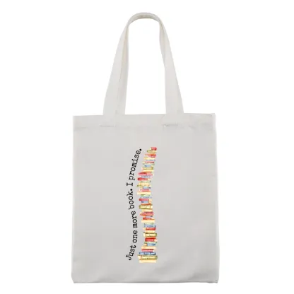 Pagewings Just One More Book I Promise Lovers Gift Tote Bag
