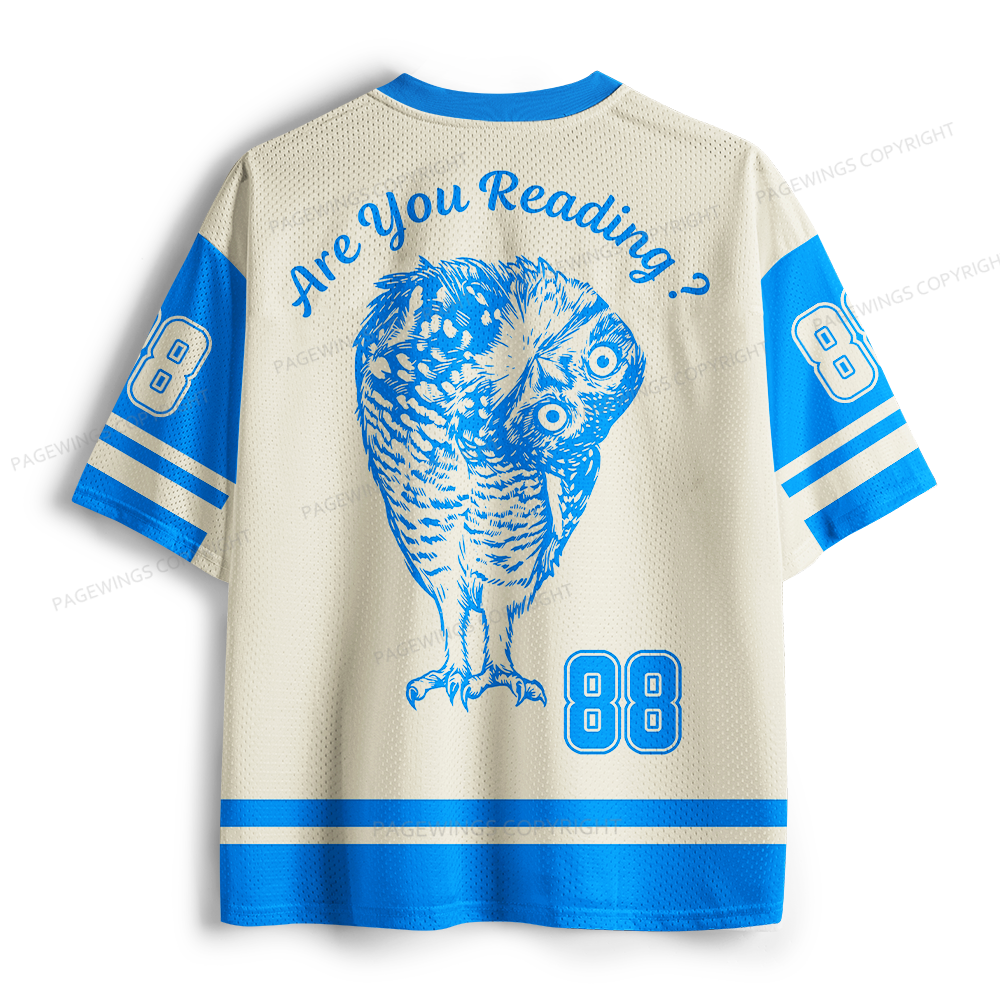 Pagewings Are You Reading Unisex Mesh Jersey
