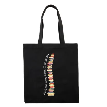 Pagewings Just One More Book I Promise Lovers Gift Tote Bag