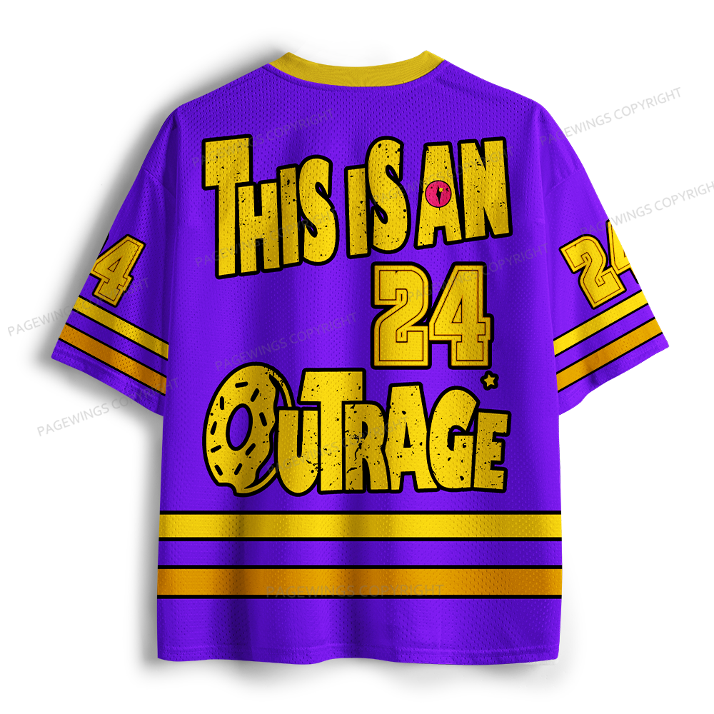 Pagewings This Is An Outrage Unisex Mesh Jersey