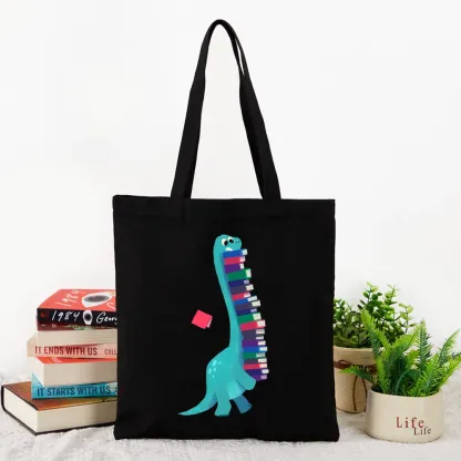 Pagewings Book Dinosaurs Lovers Gift Tote Bag