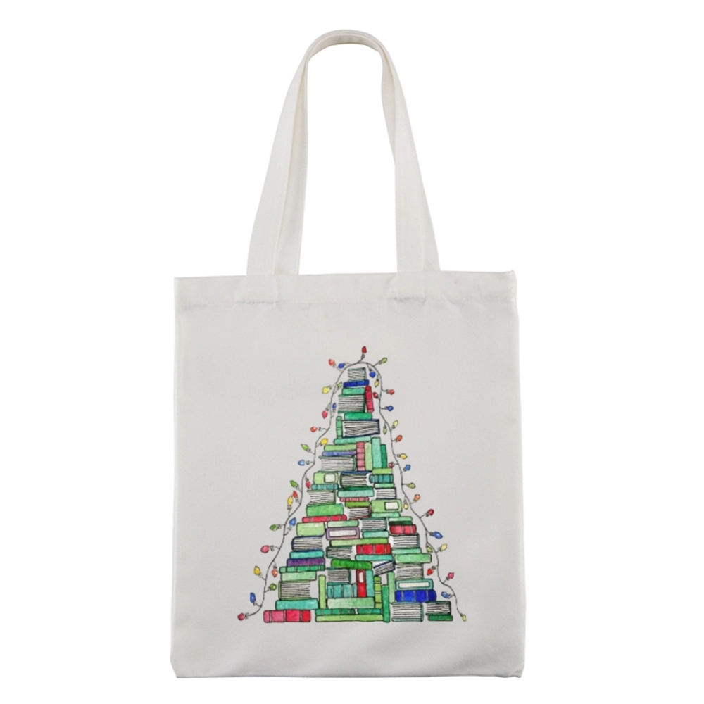 Pagewings Christmas Book Tree Lovers Gift Tote Bag