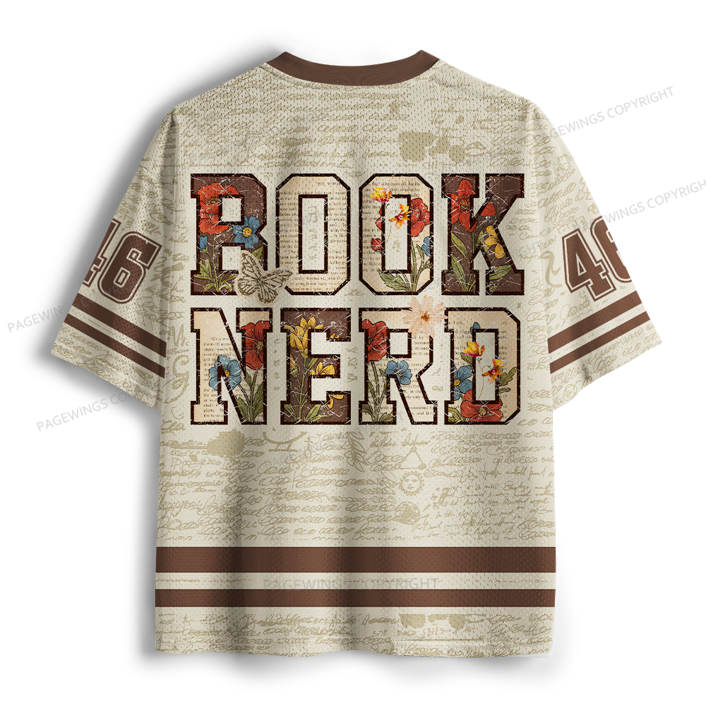 Pagewings Book Nerd Unisex Mesh Jersey