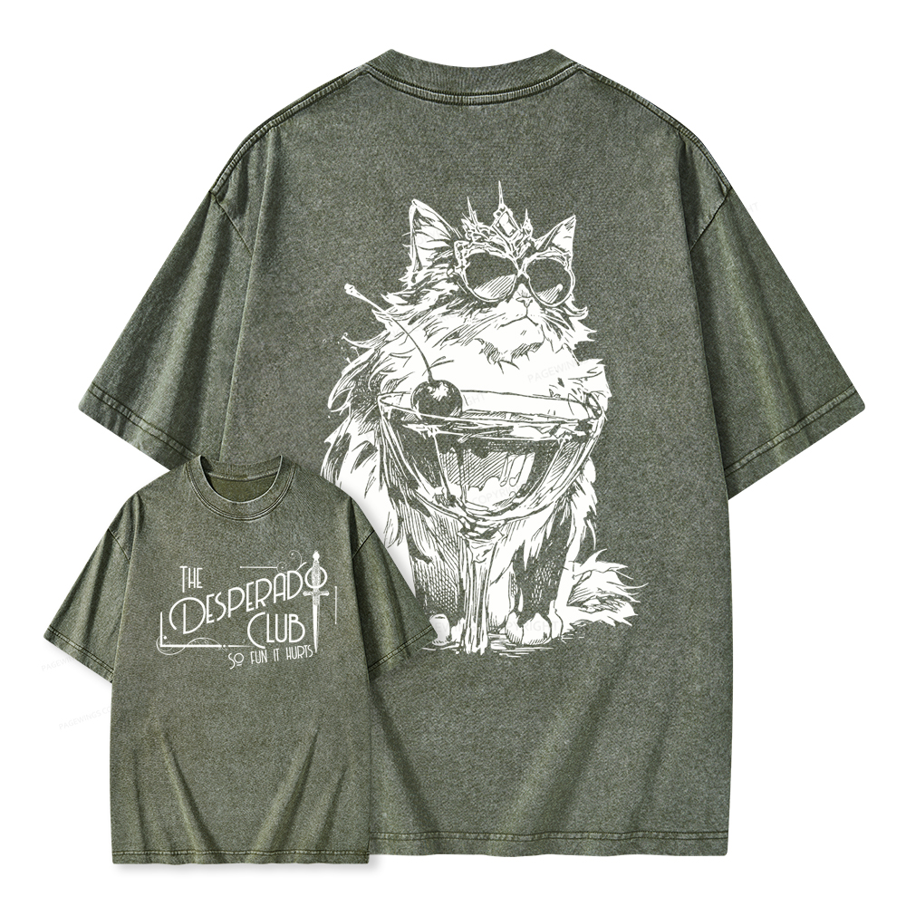 Pagewings The Desperado Club Unisex Washed T-shirt