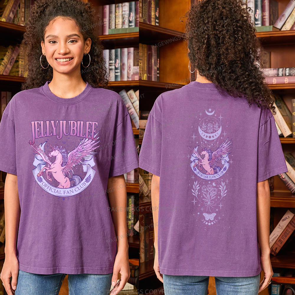 Pagewings Fantasy Books Lover Unisex Washed T-shirt