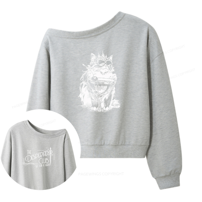 Pagewings The Desperado Club Women Off Shoulder Sweatshirt