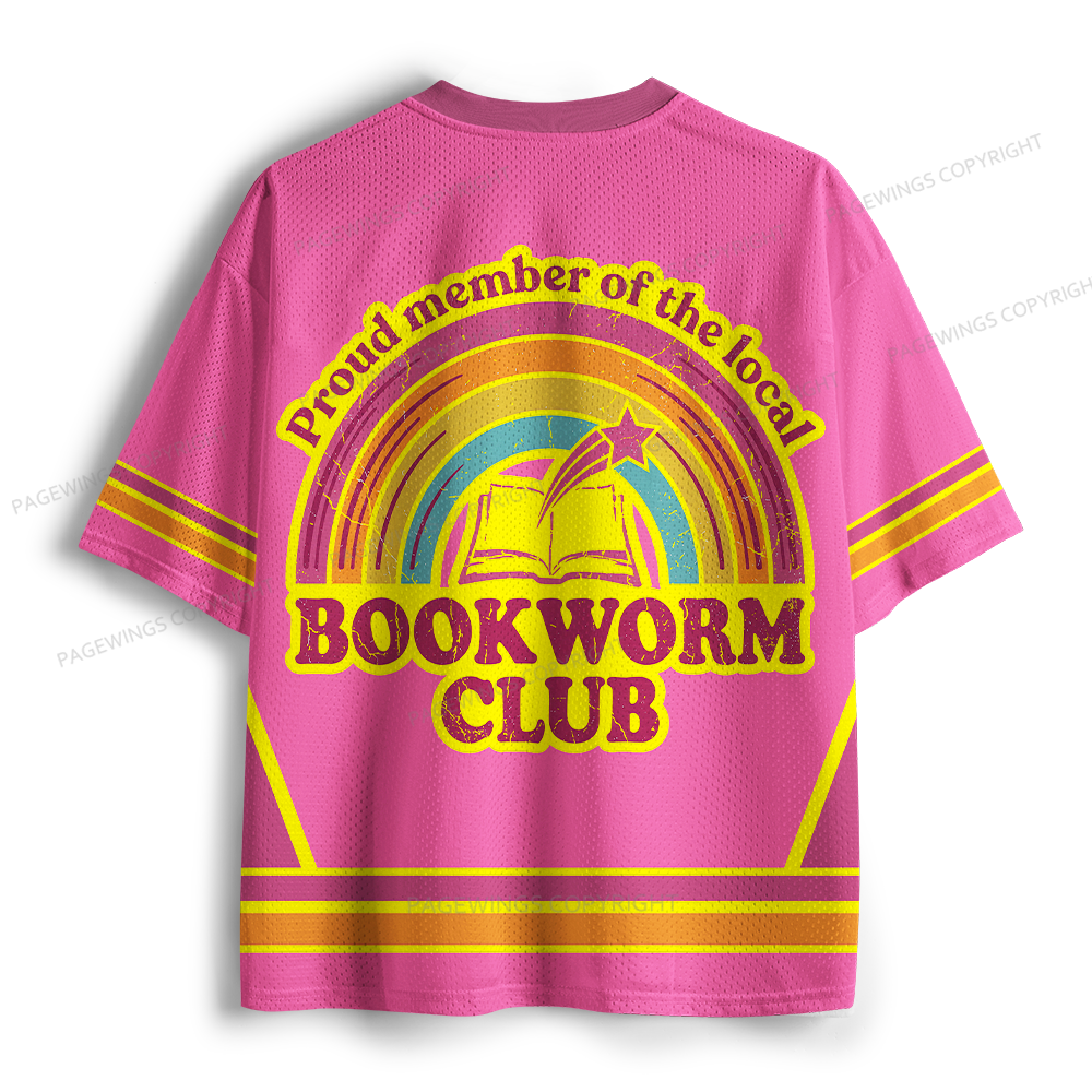 Pagewings Bookworm Club Unisex Mesh Jersey