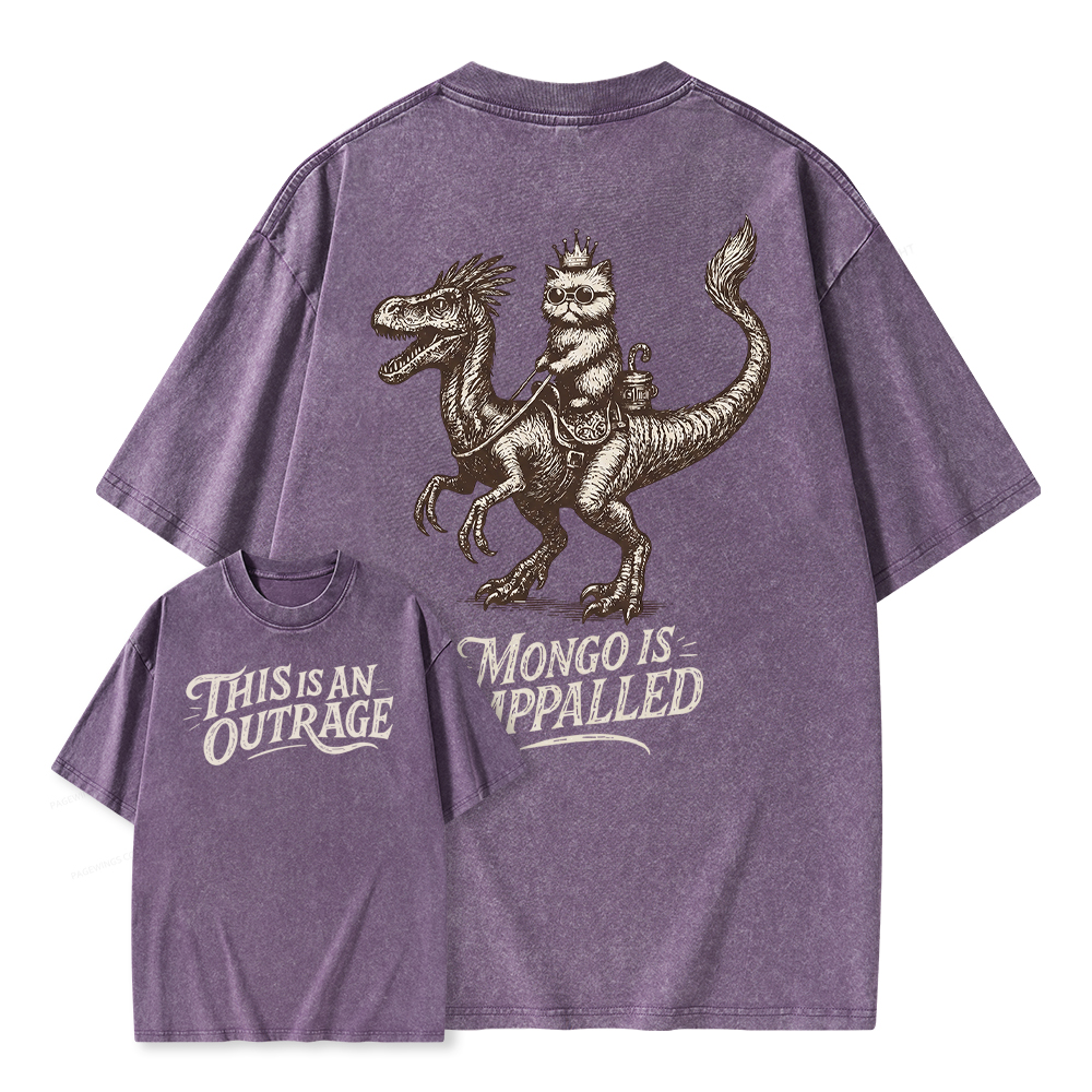 Pagewings This Is An Outrage Unisex Washed T-shirt
